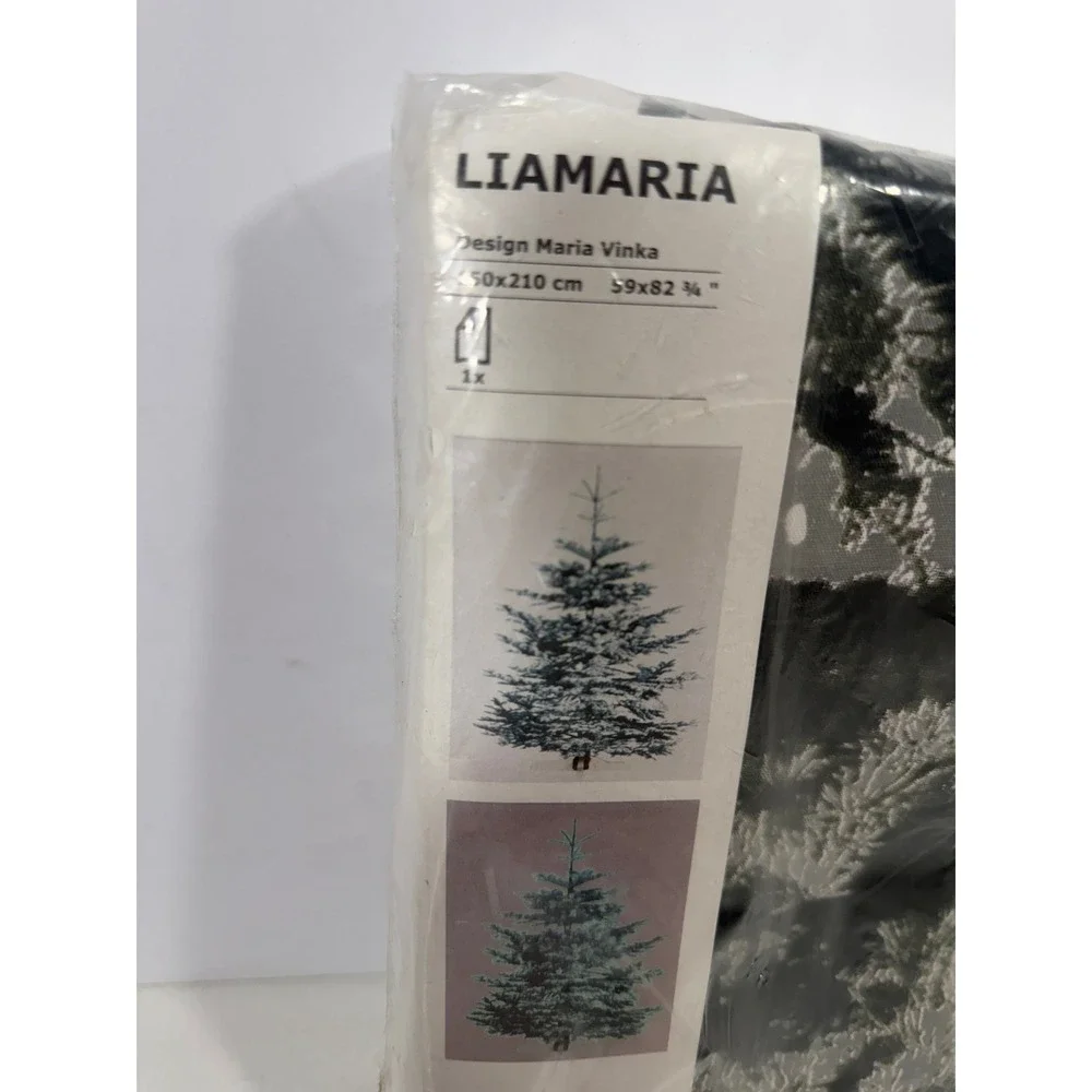 IKEA Liamaria Duvet Cover Maria Vinka Pine Tree Print 150x210cm 59x82 Cotton NEW